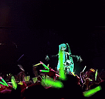 picture of a hatsune miku concert