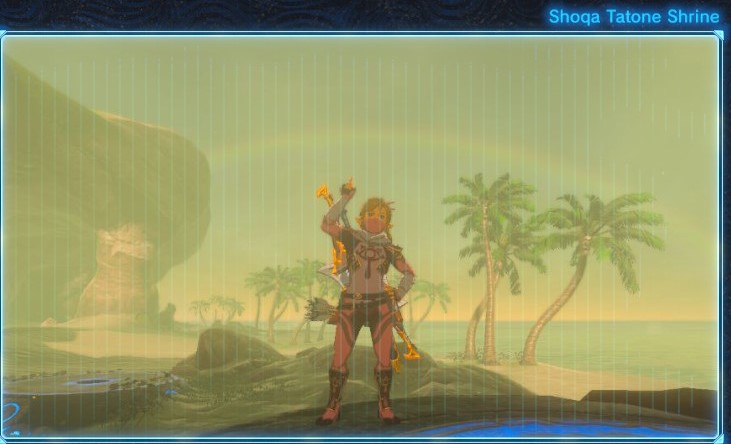 link pointing at a rainbow