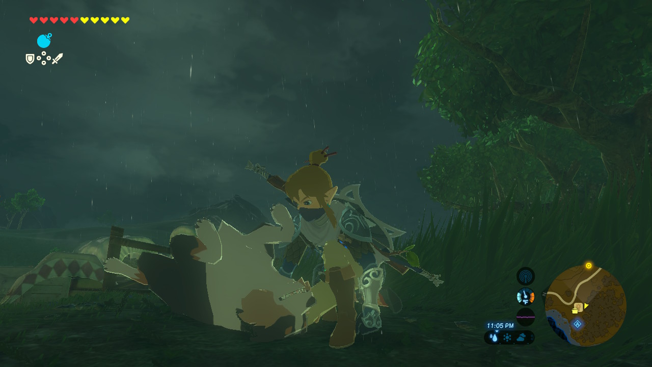 link petting a puppy