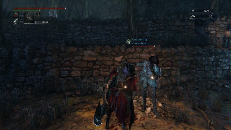 two hunters emoting in bloodborne